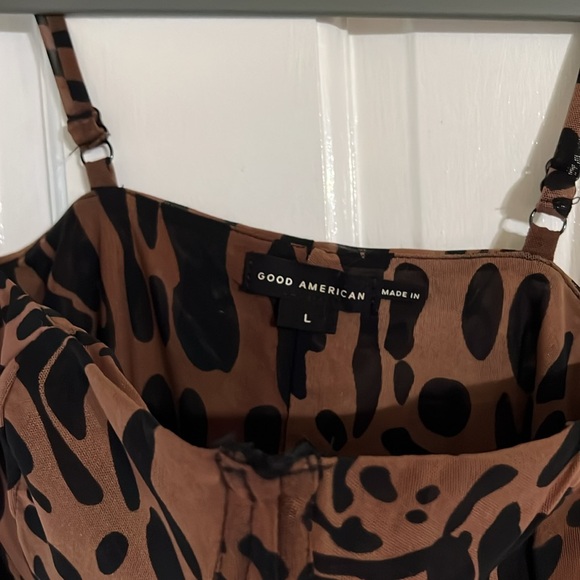 GOOD AMERICAN - MESH BUSTIER BODYSUIT 🐆 - Picture 10 of 11